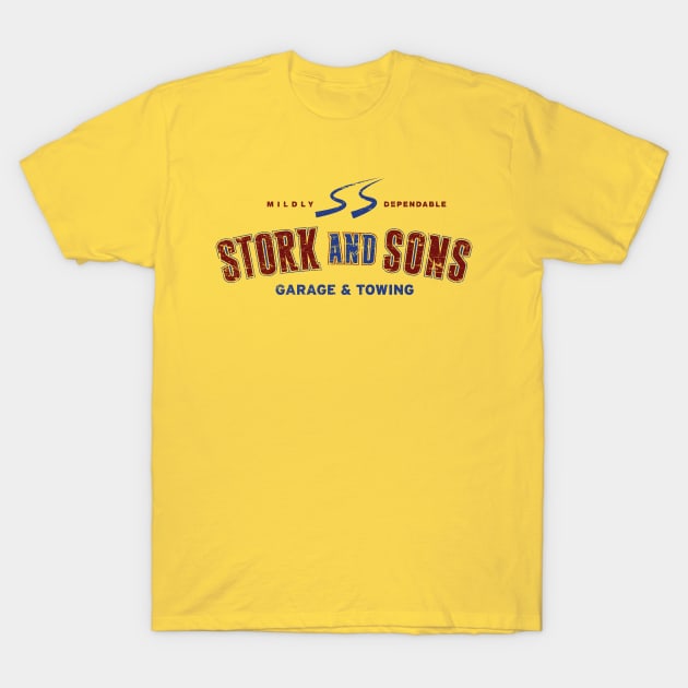 Stork & Sons Towing T-Shirt by MindsparkCreative